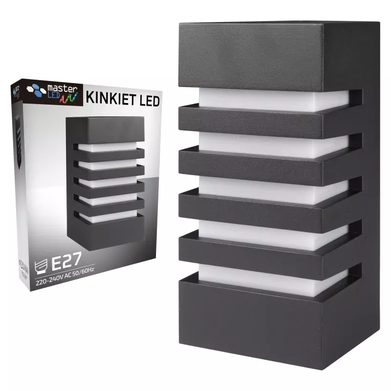 Kinkiet zewnętrzny lampa ogrodowa zewnętrzna elewacyjna ścienna E27 LED-5903002036273