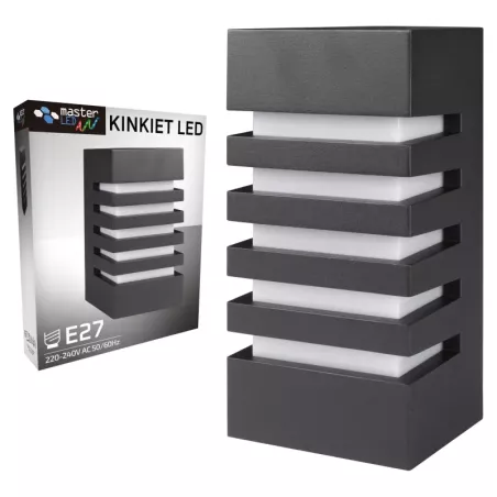 Kinkiet zewnętrzny lampa ogrodowa zewnętrzna elewacyjna ścienna E27 LED-5903002036273