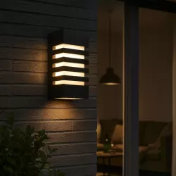 Kinkiet zewnętrzny lampa ogrodowa zewnętrzna elewacyjna ścienna E27 LED-5903002036273
