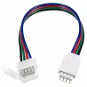 Złączka do taśmy LED 10mm zatrzaskowa podwójna z kablem RGB 4 PIN-5903002032565