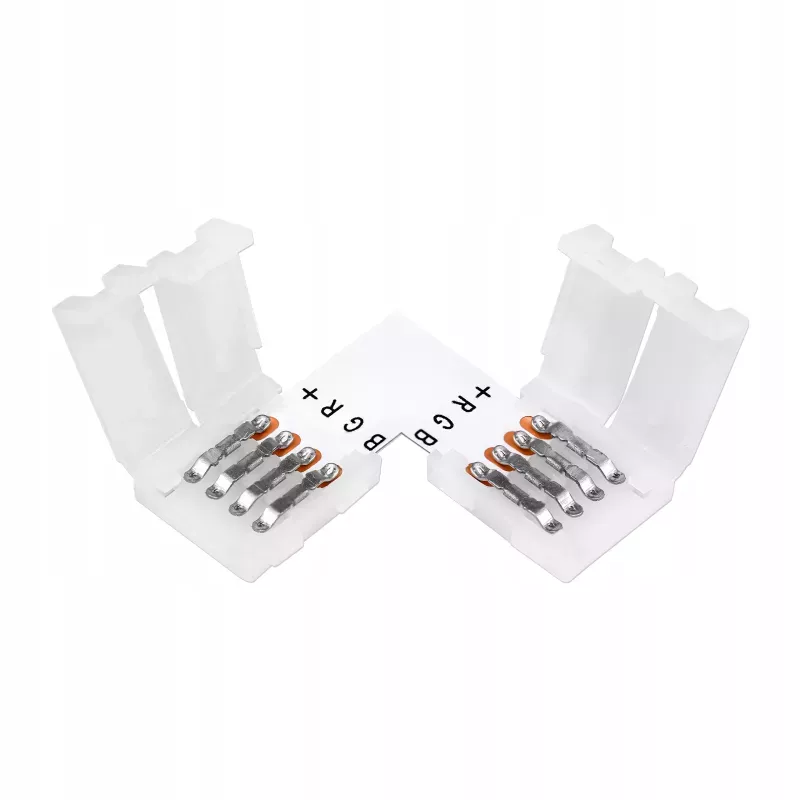 Złączka taśmy LED kątowa 10mm narożna kąt prosty-5903002037485