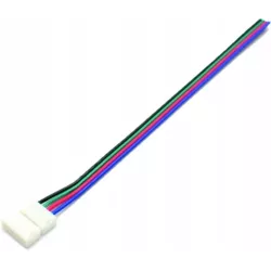 ZŁĄCZE DO TAŚMY LED RGB 10mm 1-stronne z przewodem LVT-5903002037416