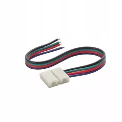 ZŁĄCZE DO TAŚMY LED RGB 10mm 1-stronne z przewodem LVT-5903002037416