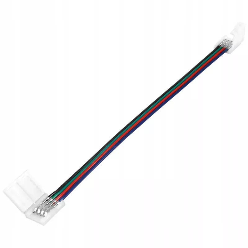Złączka taśmy LED 10mm zatrzask kabel dwustronna-5903002037393