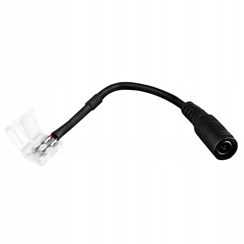 Złączka taśmy LED 10mm zasilanie gniazdo kablem DC-5903002037430