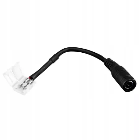 Złączka taśmy LED 10mm zasilanie gniazdo kablem DC-5903002037430