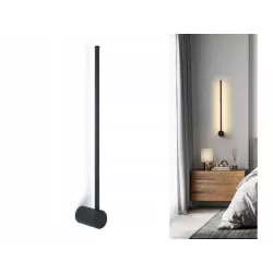 KINKIET ŚCIENNY LED CATRINA 9W 60CM CZARNY 4000K-5904703008989