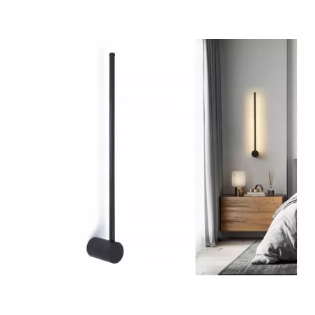 KINKIET ŚCIENNY LED CATRINA 9W 60CM CZARNY 4000K-5904703008989