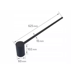 KINKIET ŚCIENNY LED CATRINA 9W 60CM CZARNY 4000K-5904703008989