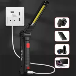 LAMPA WARSZTATOWA LED COB LATARKA AKUMULATOR MAGNES-5904703009511