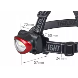 LATARKA CZOŁOWA LED 3W COB 6000K 3xAAA-5904703009160