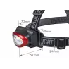 LATARKA CZOŁOWA LED 3W COB 6000K 3xAAA-5904703009160