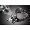 LATARKA CZOŁOWA CZOŁÓWKA LAMPKA LED NA GŁOWĘ 3x LED ZOOM PRO REGULOWANA-5904703009375