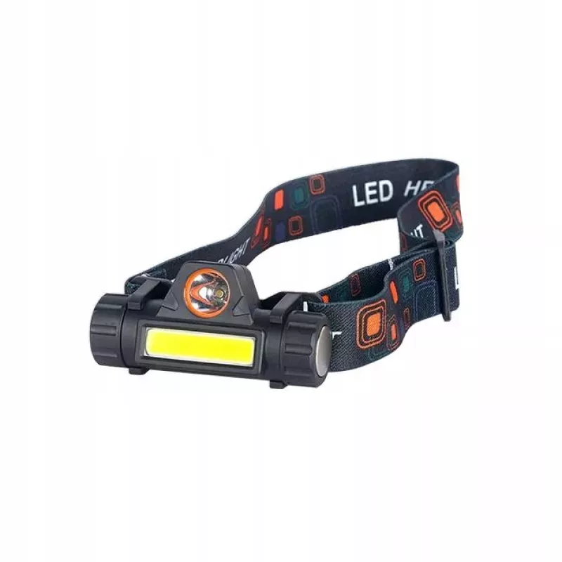 Latarka LED czołowa 1W COB+1W LED AKU-5904703009177