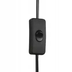 Kinkiet ścienny lampa wewnętrzna LED włącznik czarna ruchomy E27-5903002038499