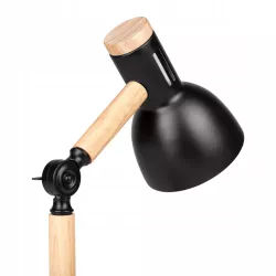 LAMPKA na BIURKO biurkowa nocna szkolna LED E27 DREWNIANA kreślarska-5904703017387