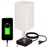 Lampka Na Biurko Biurkowa Nocna szkolna E27 LED USB C Regulowana-5904703017356