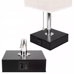 Lampka Na Biurko Biurkowa Nocna szkolna E27 LED USB C Regulowana-5904703017356