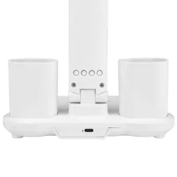 LAMPKA NA BIURKO BIURKOWA NOCNA LED z wiatrakiem zegarem szkolna regulacja-5904703016755