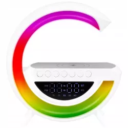 Lampa biurkowa G LED RGB 5W QI Głośnik ŁADOWARKA ZEGAR RADIO 8977-5904703017615