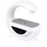 Lampa biurkowa G LED RGB 5W QI Głośnik ŁADOWARKA ZEGAR RADIO 8977-5904703017615