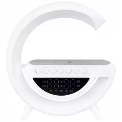 Lampa biurkowa G LED RGB 5W QI Głośnik ŁADOWARKA ZEGAR RADIO 8977-5904703017615