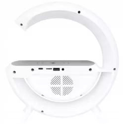 Lampa biurkowa G LED RGB 5W QI Głośnik ŁADOWARKA ZEGAR RADIO 8977-5904703017615