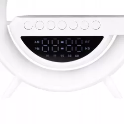 Lampa biurkowa G LED RGB 5W QI Głośnik ŁADOWARKA ZEGAR RADIO 8977-5904703017615