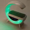 Lampa biurkowa G LED RGB 5W QI Głośnik ŁADOWARKA ZEGAR RADIO 8977-5904703017615