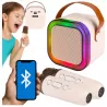 ZESTAW KARAOKE 2 MIKROFONY + GŁOŚNIK BEZPRZEWODOWY BLUETOOTH SUPER DŹWIĘK-5904703017639