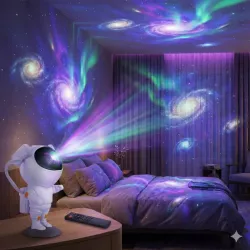 Projektor GWIAZD Astronauta Lampka Nocna Dla Dzieci Rzutnik Laserowy Led-5904703017608