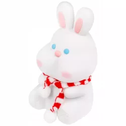 LAMPKA NOCNA DLA DZIECI KRÓLIK MIĘKKA KOLOROWA RGBWW LED USB SILIKONOWA-5904703017707