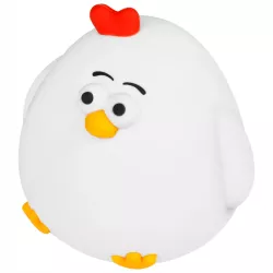 LAMPKA NOCNA DLA DZIECI KURCZAK MIĘKKA KOLOROWA 3000K LED USB SILIKONOWA-5904703017714