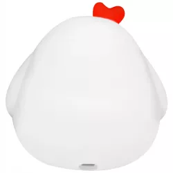 LAMPKA NOCNA DLA DZIECI KURCZAK MIĘKKA KOLOROWA 3000K LED USB SILIKONOWA-5904703017714