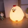 LAMPKA NOCNA DLA DZIECI KURCZAK MIĘKKA KOLOROWA 3000K LED USB SILIKONOWA-5904703017714