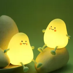 LAMPKA NOCNA DLA DZIECI MANGO MIĘKKA KOLOROWA 3000K LED USB SILIKONOWA-5904703017738