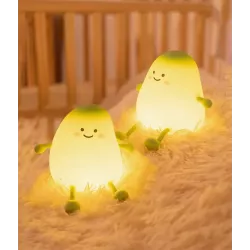 LAMPKA NOCNA DLA DZIECI MANGO MIĘKKA KOLOROWA 3000K LED USB SILIKONOWA-5904703017738
