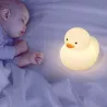 LAMPKA NOCNA LED DLA DZIECI dziecięca KACZKA do kąpieli MIĘKKA SILIKONOWA-5904703017752