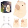 LAMPKA NOCNA DLA DZIECI KAPIBARA MIĘKKA KOLOROWA RGBWW LED USB SILIKONOWA-5904703017745