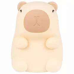 LAMPKA NOCNA DLA DZIECI KAPIBARA MIĘKKA KOLOROWA RGBWW LED USB SILIKONOWA-5904703017745
