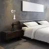 Kinkiet ścienny wiszący E27 lampa DREWNO wewnętrzna ścienna LED biały-5904703018506