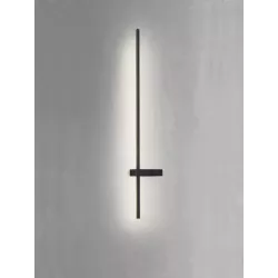 Kinkiet LED Lira 90 W 12W 4000K czarny - nowoczesny design do salonu-5904703020325