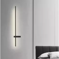 Kinkiet LED Lira 90 W 12W 4000K czarny - nowoczesny design do salonu-5904703020325