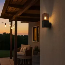 Kinkiet zewnętrzny lampa ogrodowa zewnętrzna ścienna E27 LED-5904703019640
