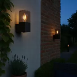 Kinkiet zewnętrzny lampa ogrodowa zewnętrzna ścienna E27 LED-5904703019640