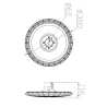 Lampa LED parkowa latarnia Ramon 120W 4000K-5904703019336
