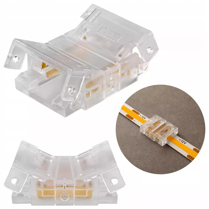 Złączka do taśmy LED COB 10mm zatrzaskowa-5904703021544