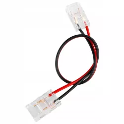 Złączka do taśmy LED COB 8mm zatrzask podwójny z kablem-5904703021599