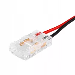 Złączka do taśmy LED COB 8mm zatrzask podwójny z kablem-5904703021599