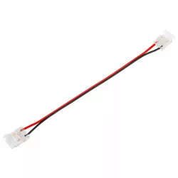 Złączka do taśmy LED COB 10mm zatrzask podwójna z kablem-5904703021605